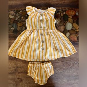 Striped baby dress